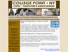 Tablet Screenshot of collegepointcivic.org